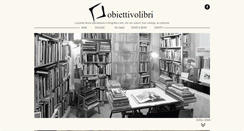 Desktop Screenshot of obiettivolibri.it